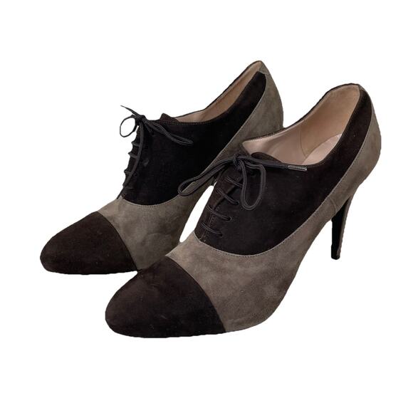 Barneys New York Shoes - Barney’s New York Brown Suede Lace up Heeled Oxford Shoes Stilettos Sz 40 / Sz 9